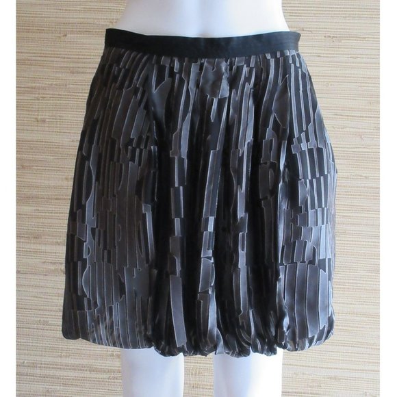 Catherine Malandrino Planetary Devore Mini Bubble Skirt - Picture 2 of 6